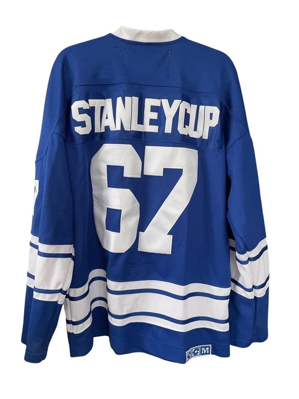 Vintage CCM Toronto Maple Leafs 1967 Throwback Hockey Jersey - Blue/White
